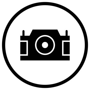 Kamera Vektörü Simgesi Tasarım İllüstrasyonu