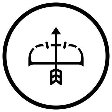 Yay Vektörü Simgesi Tasarım İllüstrasyonu