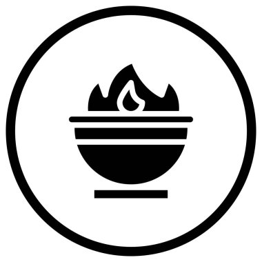 Kazan Vektörü Simgesi Tasarım İllüstrasyonu