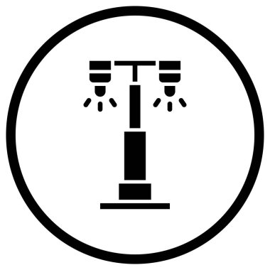 Ampul Vektör Simgesi Tasarım Çizimi