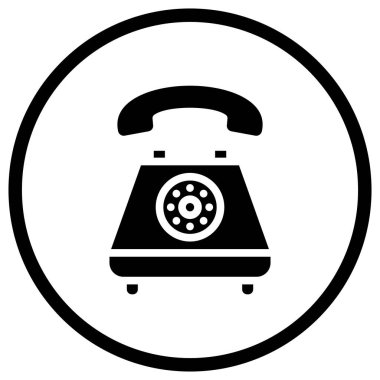 Telefon Vektörü Simgesi Tasarım İllüstrasyonu