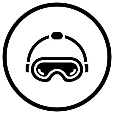 Vr gözlük Vektör Simgesi Tasarım İllüstrasyonu