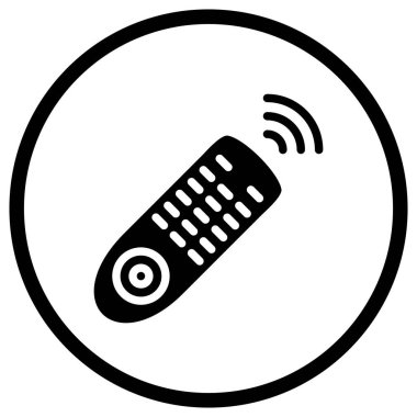 Uzaktan Denetim Vektör Simgesi Tasarım İllüstrasyonu