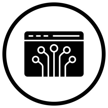 Düğüm Vektör Simgesi Tasarım İllüstrasyonu