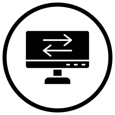 Veri Aktarım Vektörü Simgesi Tasarım ResmiComment