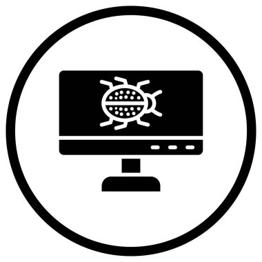 Siber Saldırı Vektör Simgesi Tasarım İllüstrasyonu