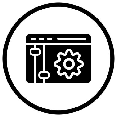 Teknik Destek Vektörü Simgesi Tasarım İllüstrasyonu