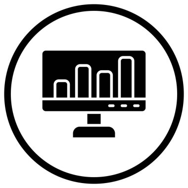 Analiz Vektörü Simgesi Tasarım İllüstrasyonu