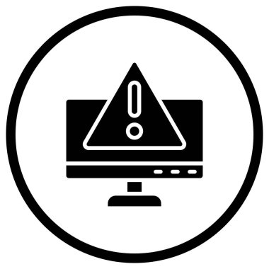 Dikkat Vektör Simgesi Tasarım İllüstrasyonu