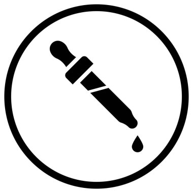 Göz damlası Vektör Simgesi Tasarım Çizimi