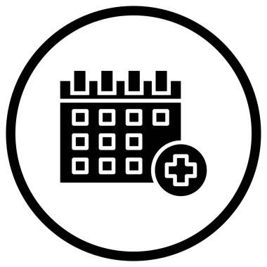 Takvim Vektörü Simgesi Tasarım İllüstrasyonu