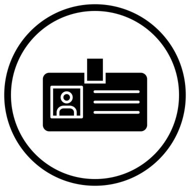 Tanımlama Vektörü Simgesi Tasarım İllüstrasyonu