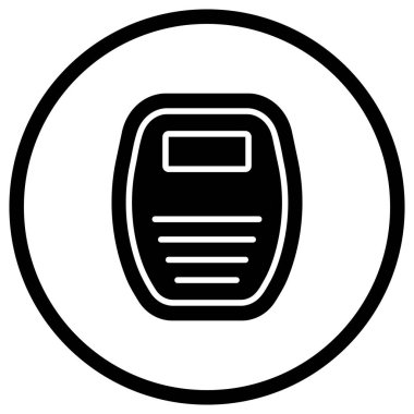 Ağırlık Makinesi Vektör Simgesi Tasarım İllüstrasyonu