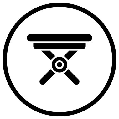 Katlanan Tablo Vektörü Simgesi Tasarım İllüstrasyonu