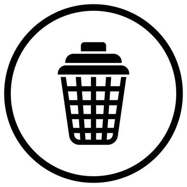 Çamaşır Sepeti Vektör Simgesi Tasarım İllüstrasyonu