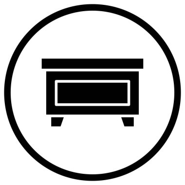 Masa Vektörü Simgesi Tasarım İllüstrasyonu