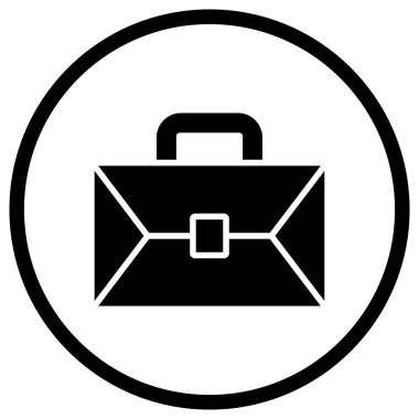 Evrak Çantası Vektör Simgesi Tasarımı İllüstrasyonu