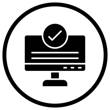 Vektör Simgesi Tasarım İllüstrasyonu Denetleniyor