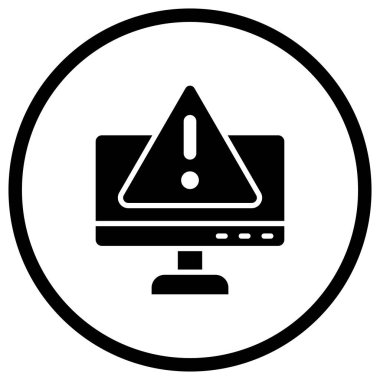 Tehlike Vektörü Simgesi Tasarım İllüstrasyonu