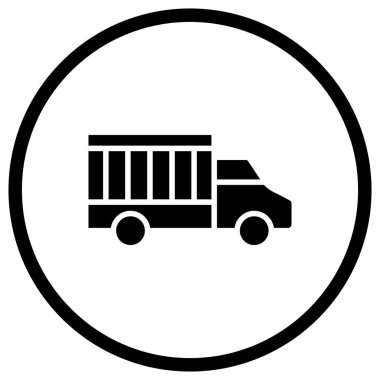 Kamyon Vektörü simgesi tasarımı illüstrasyonu