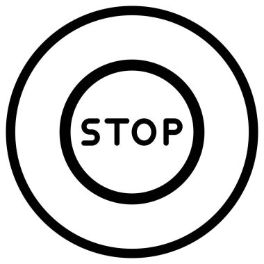 Vektör Simgesi Tasarımı Resmini Durdur