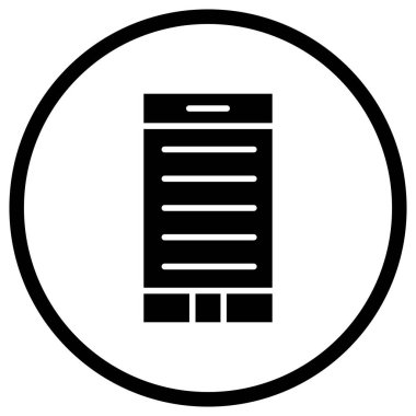 Telefon Vektörü Simgesi Tasarım İllüstrasyonu