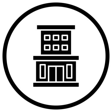 Konaklama Vektörü Simgesi Tasarım İllüstrasyonu