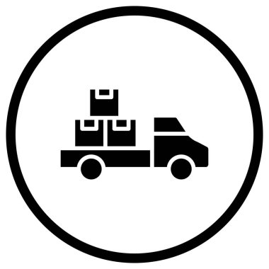 Delivery Truck Vector Icon Design Illustration clipart