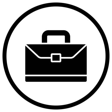 Evrak Çantası Vektör Simgesi Tasarımı İllüstrasyonu