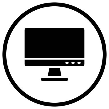 Bilgisayar Vektörü Simgesi Tasarım İllüstrasyonu