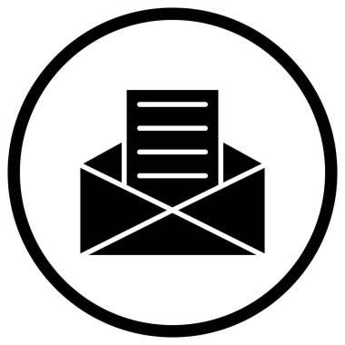 Zarf Vektörü Simgesi Tasarım İllüstrasyonu