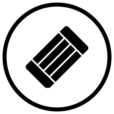 Silgi Vektörü Simgesi Tasarım İllüstrasyonu