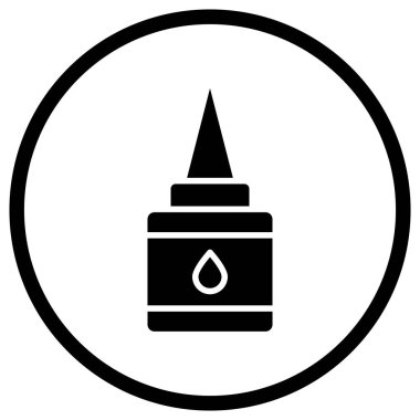 Sıvı Yapıştırıcı Vektör Simgesi Tasarım İllüstrasyonu