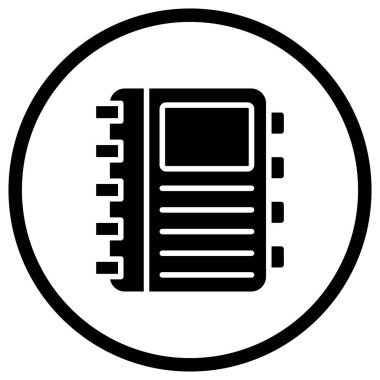 Günlük Vektörü Simgesi Tasarım İllüstrasyonu