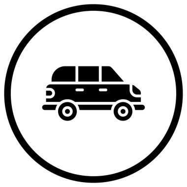 Otomobil Vektör Simgesi Tasarım İllüstrasyonu