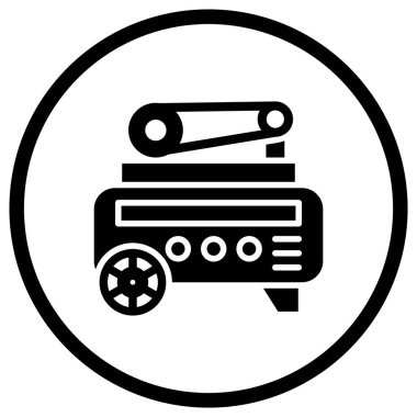 Hava pompası Vektör Simgesi Tasarım İllüstrasyonu