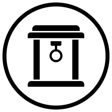 Torii Kapı Vektör Simgesi Tasarım İllüstrasyonu