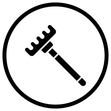 Tırmık Vektörü Simgesi Tasarımı Çizimi