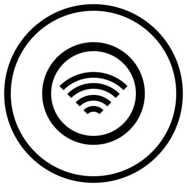 Wifi Vektör Simgesi Tasarım İllüstrasyonu
