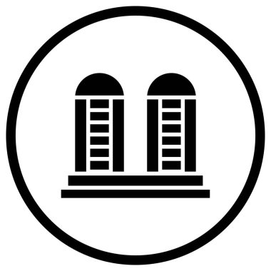 Silo Vektör Simgesi Tasarım İllüstrasyonu