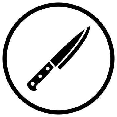 Bıçak Vektörü Simgesi Tasarım İllüstrasyonu