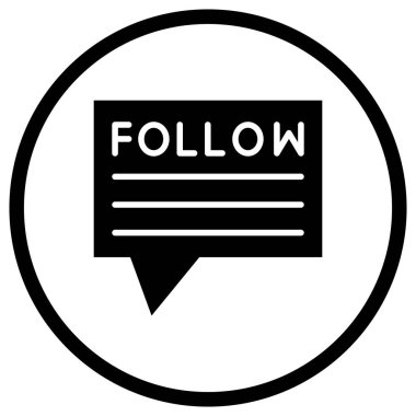 Vektör Simgesini Takip Et Tasarımı İllüstrasyonu