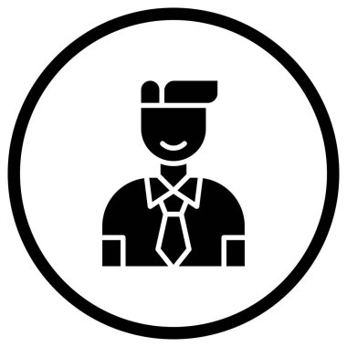 İş adamı Vektör Simgesi Tasarım İllüstrasyonu