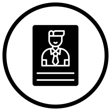 Aday Vektör Simgesi Tasarım İllüstrasyonu