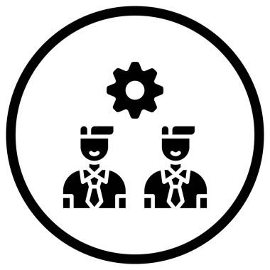 Kurumsal Kültür Vektör Simgesi Tasarım İllüstrasyonu