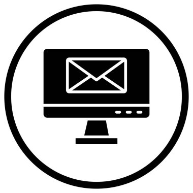 E- posta Vektör Simgesi Tasarım İllüstrasyonu