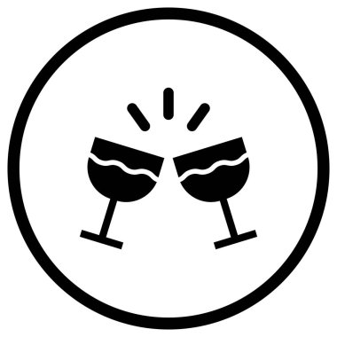 Cam Vektör Simgesi Tasarım İllüstrasyonu