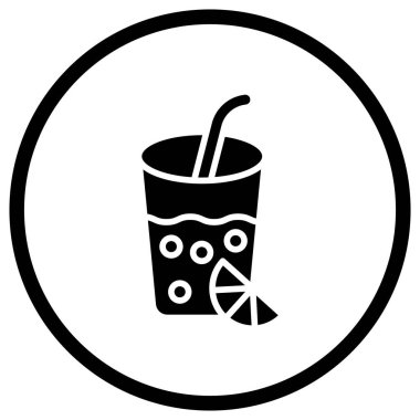 Limonata Vektör Simgesi Tasarım İllüstrasyonu