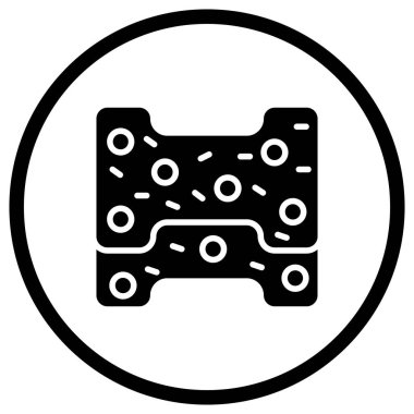 Sünger Vektör Simgesi Tasarım İllüstrasyonu