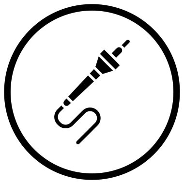 Pyrography Vektör Simgesi Tasarım İllüstrasyonu